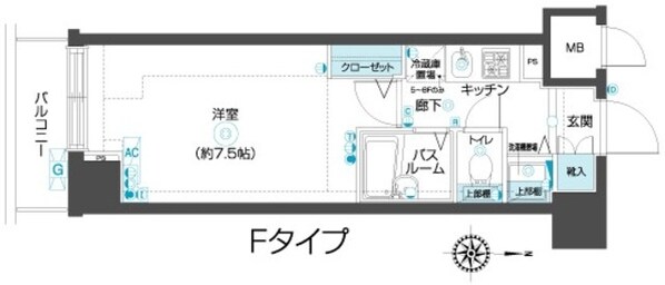 フェニックス武蔵関参番館の物件間取画像